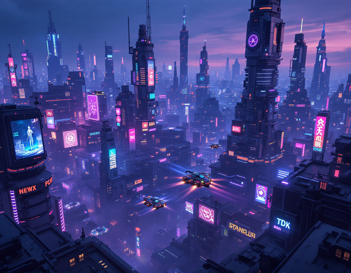 AI-generated futuristic city