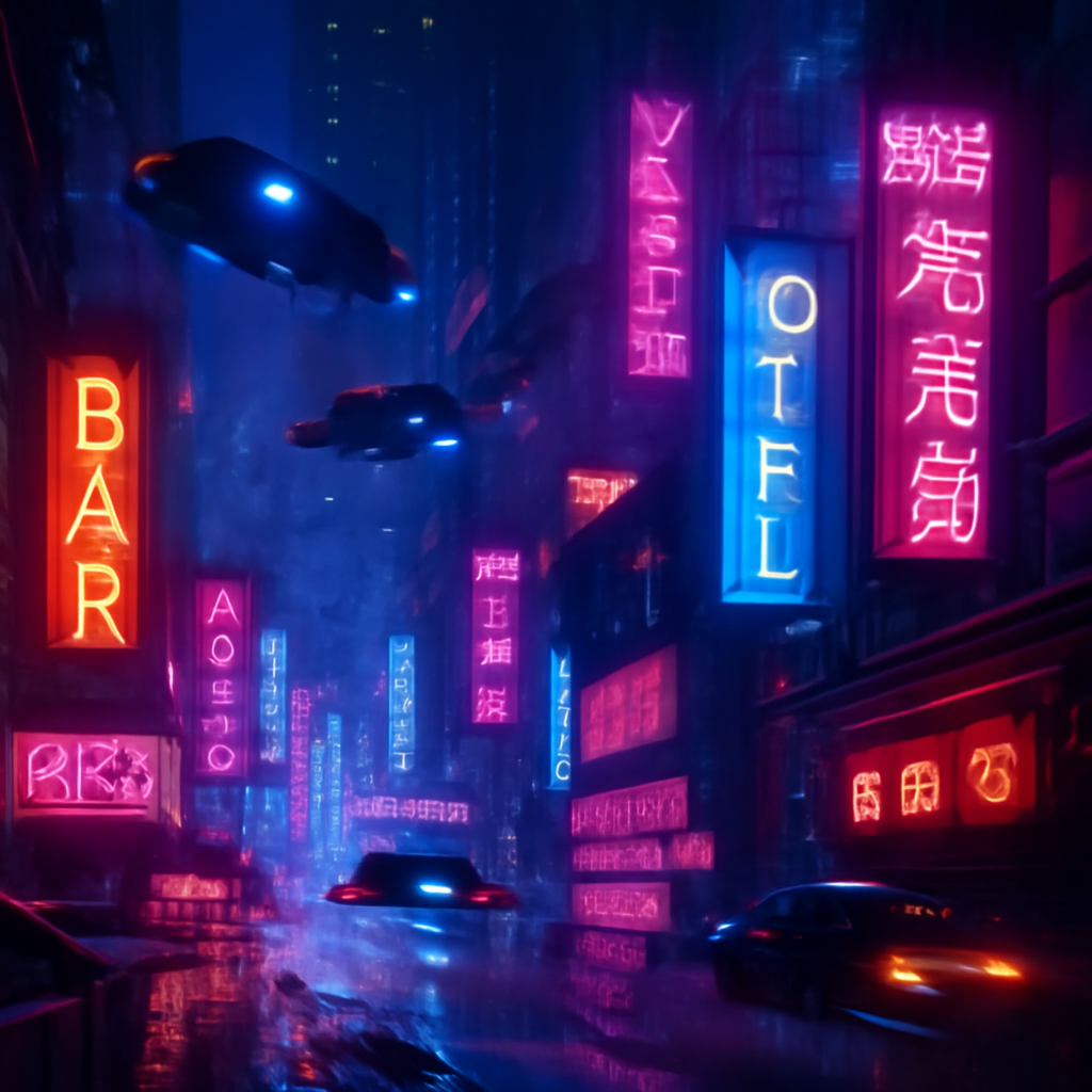 AI-generated futuristic city