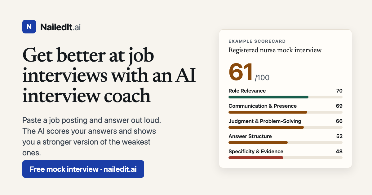 NailedIt - practice job interviews out loud with an AI interviewer that follows up